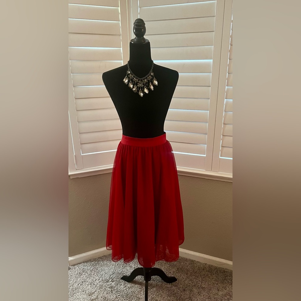 Torrid red tutu skirt.